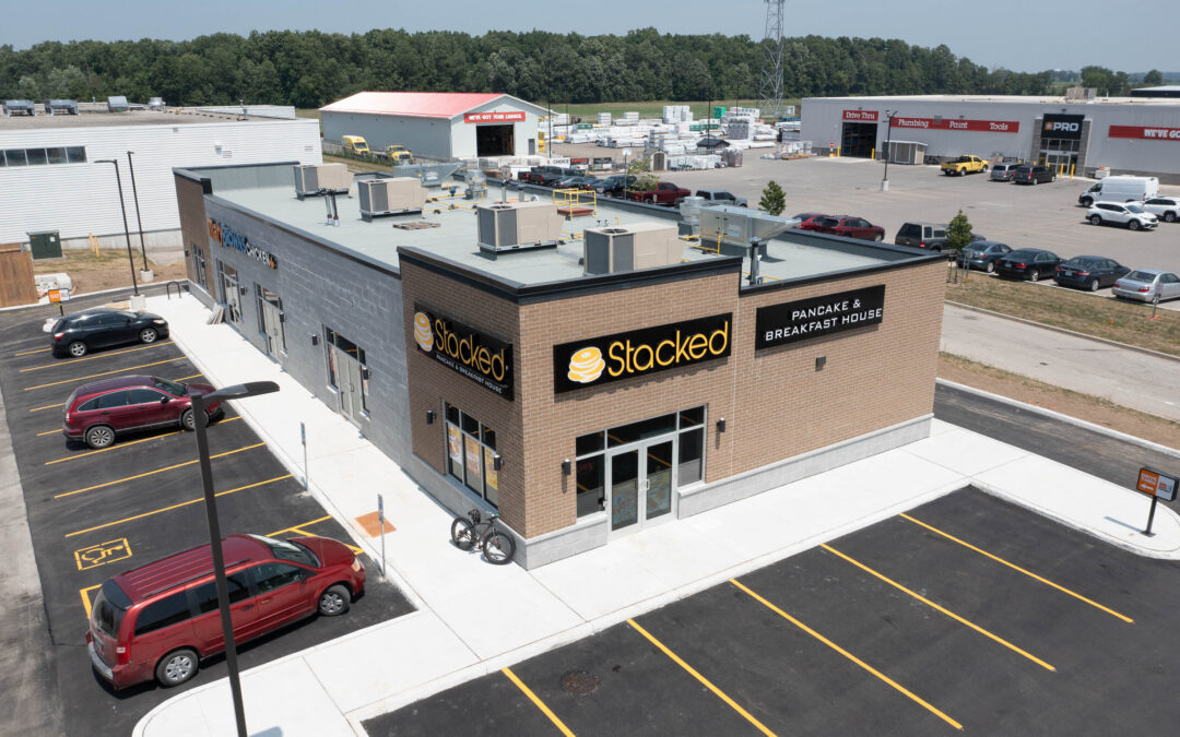 STACKED PANCAKES – MARY BROWN’S CHICKEN – AYLMER